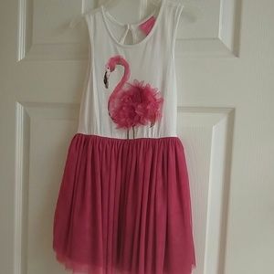Isaac Mizrahi pink flamingo little girl tutu dress